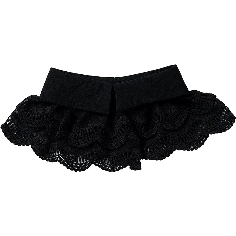 New Women Fake Collar Double Layer Ruffles False Collar Detachable Shirt Collar Lapel Blouse Top Women Clothes Accessories 
New Women Fake Collar Double Layer Ruffles False Collar Detachable Shirt Collar Lapel Blouse Top Women Clothes Accessories