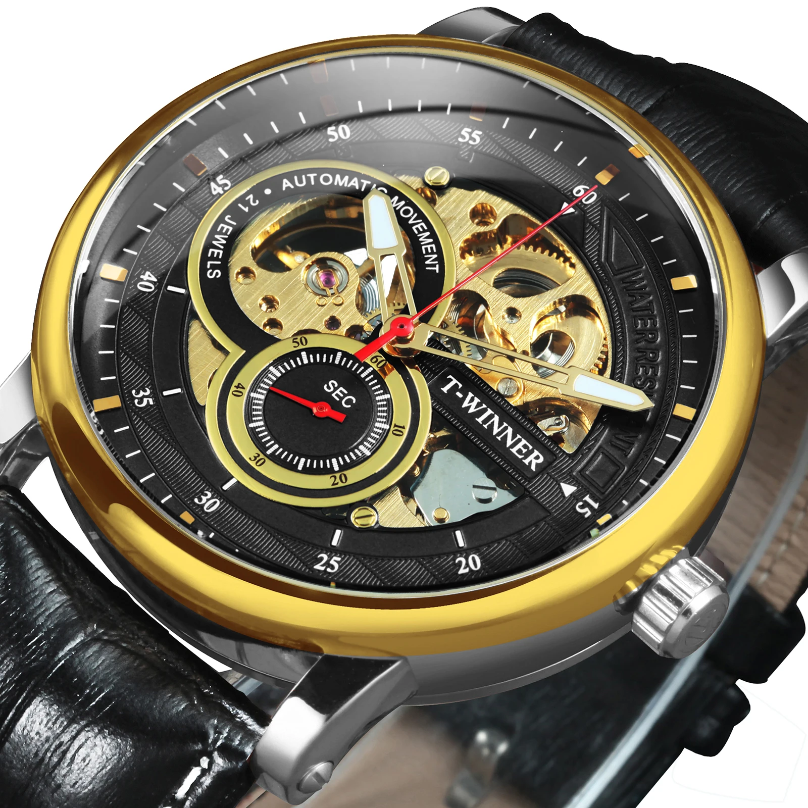 Официальные механические часы WINNER мужские брендовые Роскошные автоматические