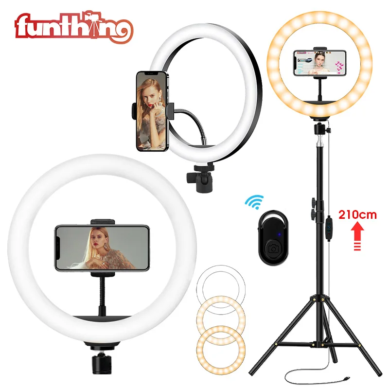 10 Inch LED Selfie Ring Light Camera Photo Studio Ring Lamp with Phone Holder Tripod Photography Lighting for Makeup Youtube
10 Inch LED Selfie Ring Light Camera Photo Studio Ring Lamp with Phone Holder Tripod Photography Lighting for Makeup Youtube