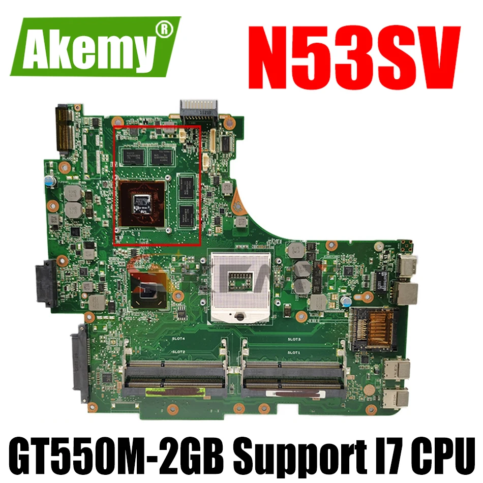 Материнская плата Akemy N53SV для ноутбука ASUS N53SN N53SM, оригинальная материнская плата GT550M-2 Гб, поддержка процессора I7
Материнская плата Akemy N53SV для ноутбука ASUS N53SN N53SM, оригинальная материнская плата GT550M-2 Гб, поддержка процессора I7