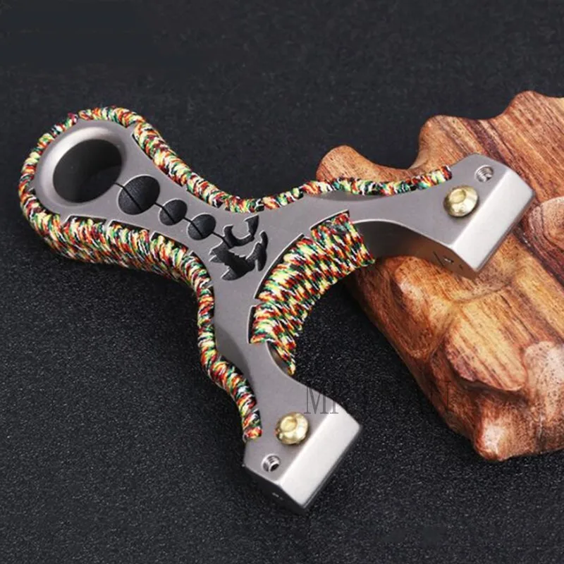 New TC21 Titanium Alloy Slingshot Fast Compression Design Flat Leather Slingshot Outdoor Hunting Shooting Accessories
New TC21 Titanium Alloy Slingshot Fast Compression Design Flat Leather Slingshot Outdoor Hunting Shooting Accessories