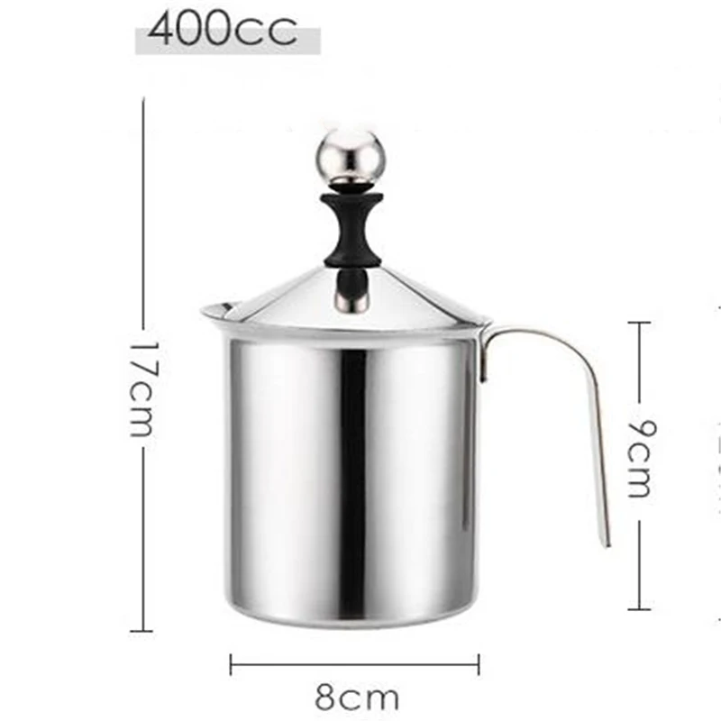 400CC Manual Milk Frother Stainless Steel cappuccino Milk Creamer Milk Foam Mesh Coffee Foamer Creamer Kitchen Applicance 
400CC Manual Milk Frother Stainless Steel cappuccino Milk Creamer Milk Foam Mesh Coffee Foamer Creamer Kitchen Applicance