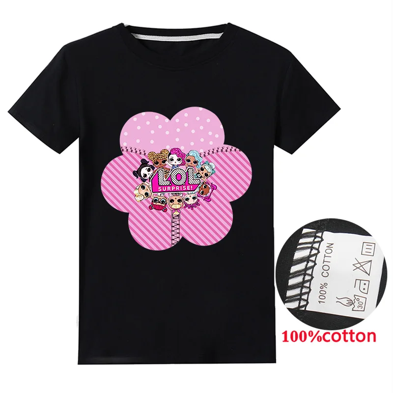 L.O.L.surprise! Новое поступление футболка для девочек с мультяшным принтом одежда