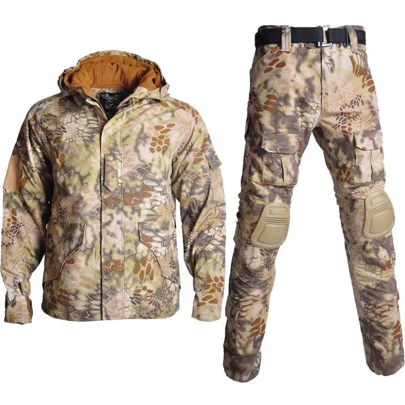 Outdoor Tactical Hunting Hooded Coat Mens Thick Fleece Jacket Casual Waterproof Windbreaker Military Army Jacket Pants
Outdoor Tactical Hunting Hooded Coat Mens Thick Fleece Jacket Casual Waterproof Windbreaker Military Army Jacket Pants