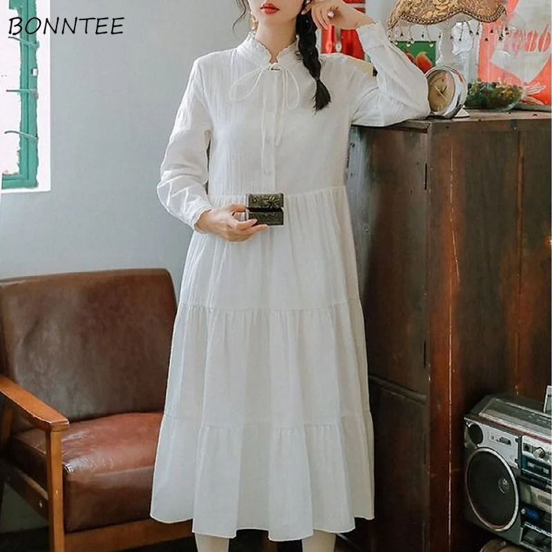 Long Sleeve Dress Women Lace-up Simple Patchwork Elegant Lovely Trendy Ladies Holiday Empire Autumn Fashion Cozy Female Vestido
Long Sleeve Dress Women Lace-up Simple Patchwork Elegant Lovely Trendy Ladies Holiday Empire Autumn Fashion Cozy Female Vestido