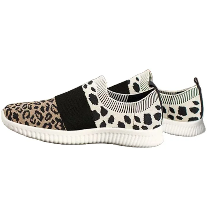 Female Casual Vulcanized Shoes Leopard Women Flats Mesh Sneakers Women Knitted Shoe Ladies Casual Outing Shoes Running Shoes
Female Casual Vulcanized Shoes Leopard Women Flats Mesh Sneakers Women Knitted Shoe Ladies Casual Outing Shoes Running Shoes