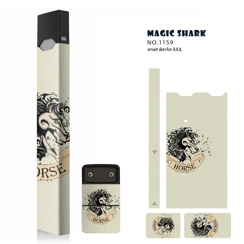 Magic Shark Fashion Animal Lion Owl Bear Horse Sticker for Juul Stereo Film Electronic Cigarette Sticker Skin for Juul
Magic Shark Fashion Animal Lion Owl Bear Horse Sticker for Juul Stereo Film Electronic Cigarette Sticker Skin for Juul