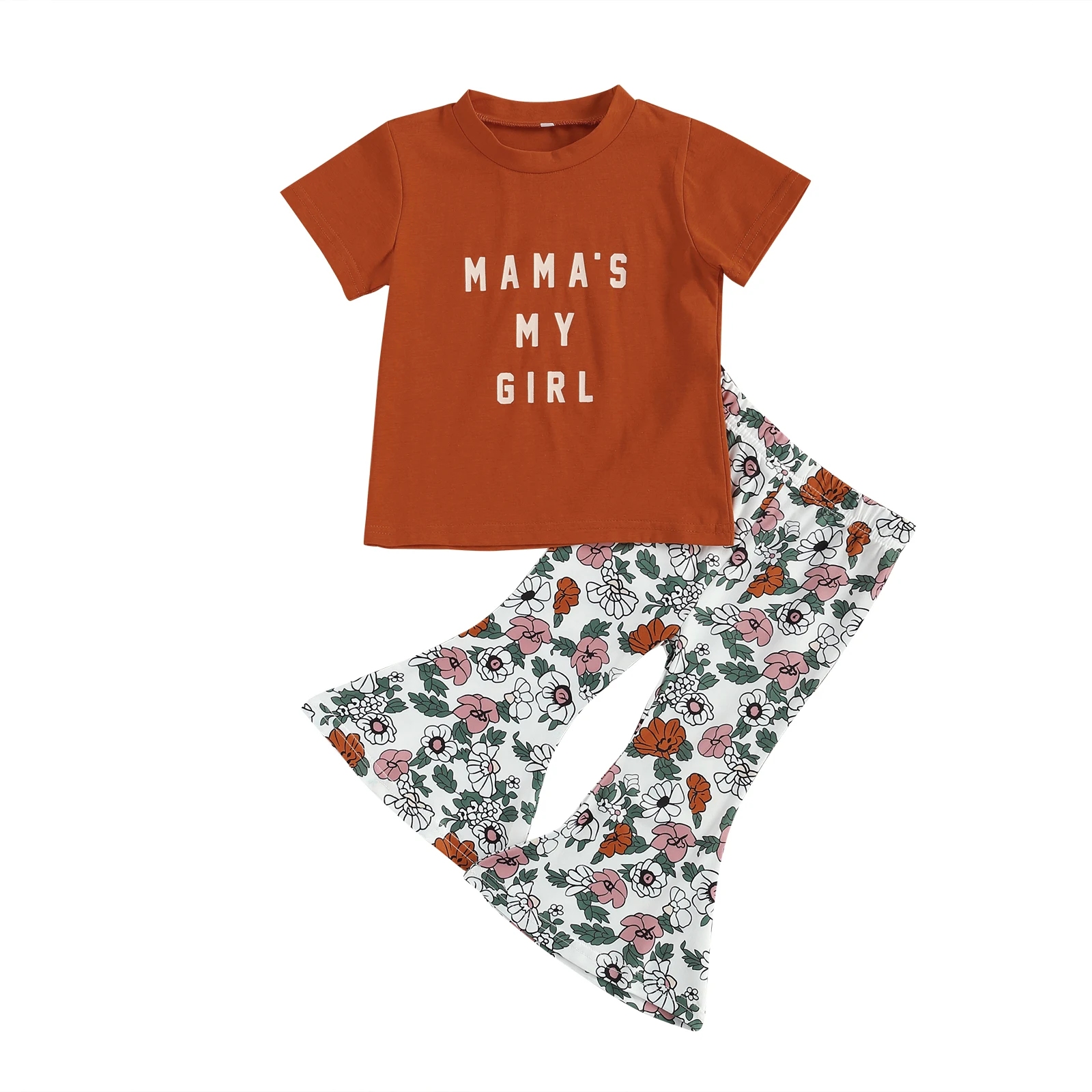 1-6Y Summer Lovely Kids Girls Clothes Sets Letter Print Short Sleeve T Shirts Flowers Flare Pants
1-6Y Summer Lovely Kids Girls Clothes Sets Letter Print Short Sleeve T Shirts Flowers Flare Pants