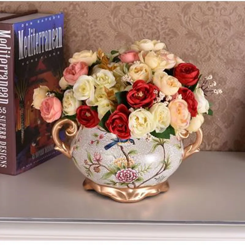 First, European ceramic vase, creative American living room home decoration ornaments
First, European ceramic vase, creative American living room home decoration ornaments