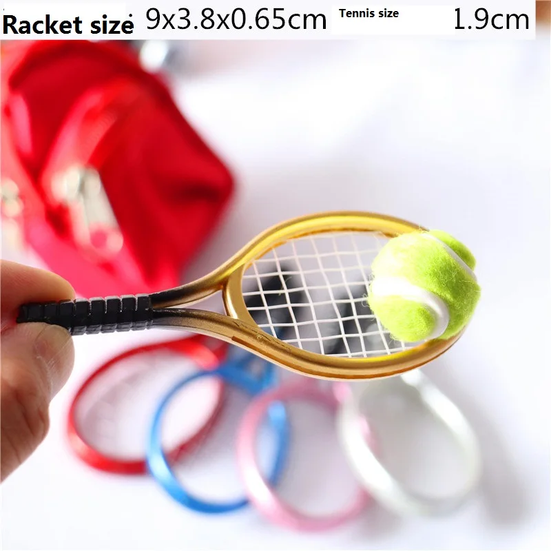 Doll house mini scene accessories simulation sports goods tennis racket model set children's birthday gif | Игрушки и хобби