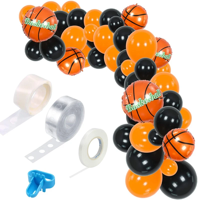 110 PCS Basketball Theme Balloon Garland Arch Kit Black Orange Balloons for Basketball Sports Theme Decor Party Supplies
110 PCS Basketball Theme Balloon Garland Arch Kit Black Orange Balloons for Basketball Sports Theme Decor Party Supplies