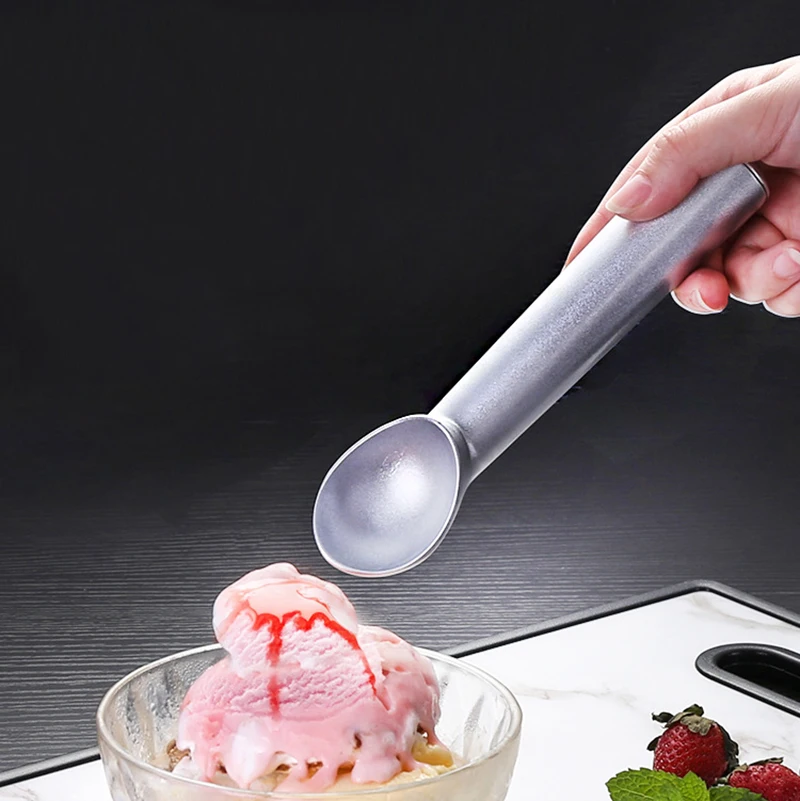 Portable Ice Cream Digging Spoon Aluminum Alloy Non-stick Moisture-proof Yogurt Sorbet Spoon Household Kitchen Accessories
Portable Ice Cream Digging Spoon Aluminum Alloy Non-stick Moisture-proof Yogurt Sorbet Spoon Household Kitchen Accessories