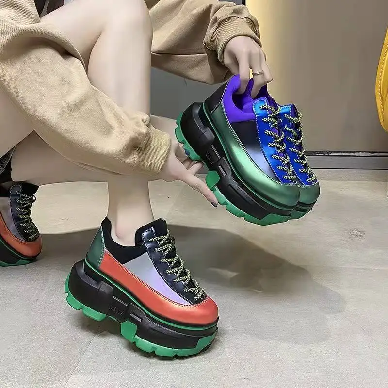 Color daddy shoes female INS tide 2022 spring new European station women's shoes explosion European goods platform platform plat
Color daddy shoes female INS tide 2022 spring new European station women's shoes explosion European goods platform platform plat