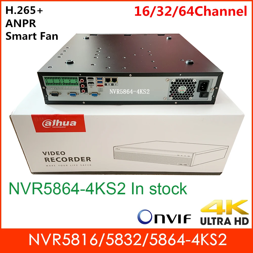 Сетевой видеорегистратор Dahua 4 к NVR Регистраторы NVR5816-4KS2 NVR5832-4KS2 NVR5864-4KS2 до 12MP Разрешение 2 HDMI 8HDD Сетевой Видео Регистраторы
Сетевой видеорегистратор Dahua 4 к NVR Регистраторы NVR5816-4KS2 NVR5832-4KS2 NVR5864-4KS2 до 12MP Разрешение 2 HDMI 8HDD Сетевой Видео Регистраторы