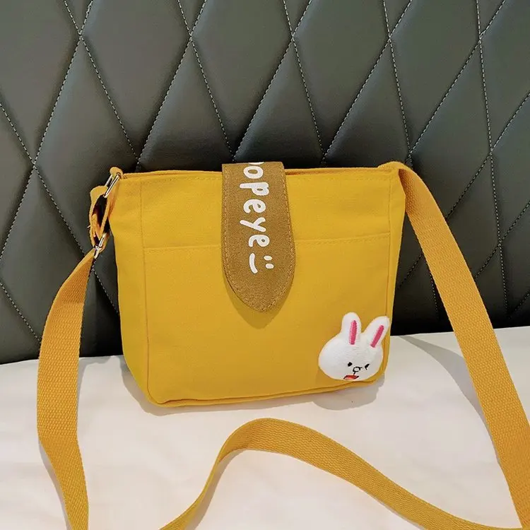 

Canvas Bag Messenger Bag Maiden Cartoon Cute One Shoulder Canvas Bag Handbags Purses Make Up Bags Tote Bag Shoulder Bag