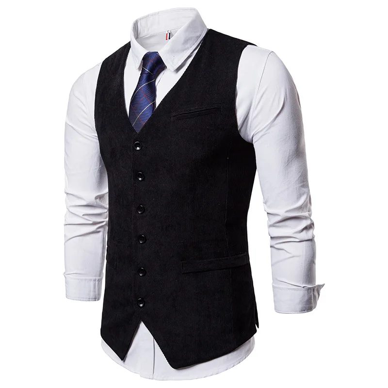Fashion Suit Vests Men Formal Dress Vest Sleeveless Jacket Wedding Waistcoat Male Business Vest Waistcoat Men Classic Corduroy
Fashion Suit Vests Men Formal Dress Vest Sleeveless Jacket Wedding Waistcoat Male Business Vest Waistcoat Men Classic Corduroy
