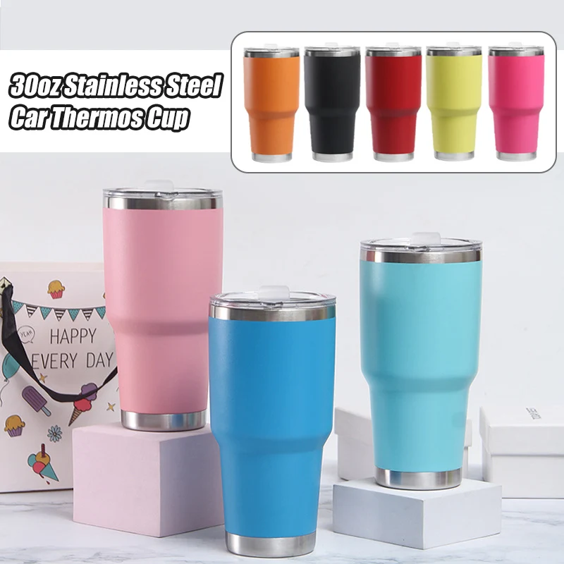 30oz Stainless Steel Vacuum Thermos Tumbler Cups Insulated Leakproof Travel Coffee Mug Water Cup Beer Bottle Car Portable Cup
30oz Stainless Steel Vacuum Thermos Tumbler Cups Insulated Leakproof Travel Coffee Mug Water Cup Beer Bottle Car Portable Cup