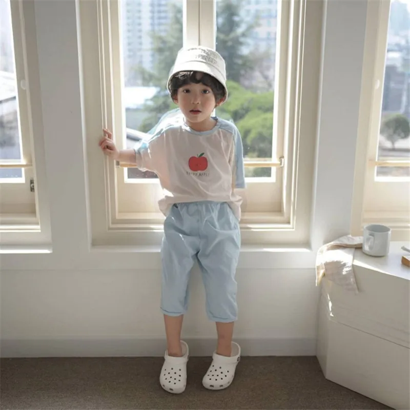 Boys Girls Suit T-shirt+Shorts 2Pcs/Sets 2021 Fruit Spring Summer Toddler Kid School Outdoor Kids High Quality Children Clothing
Boys Girls Suit T-shirt+Shorts 2Pcs/Sets 2021 Fruit Spring Summer Toddler Kid School Outdoor Kids High Quality Children Clothing