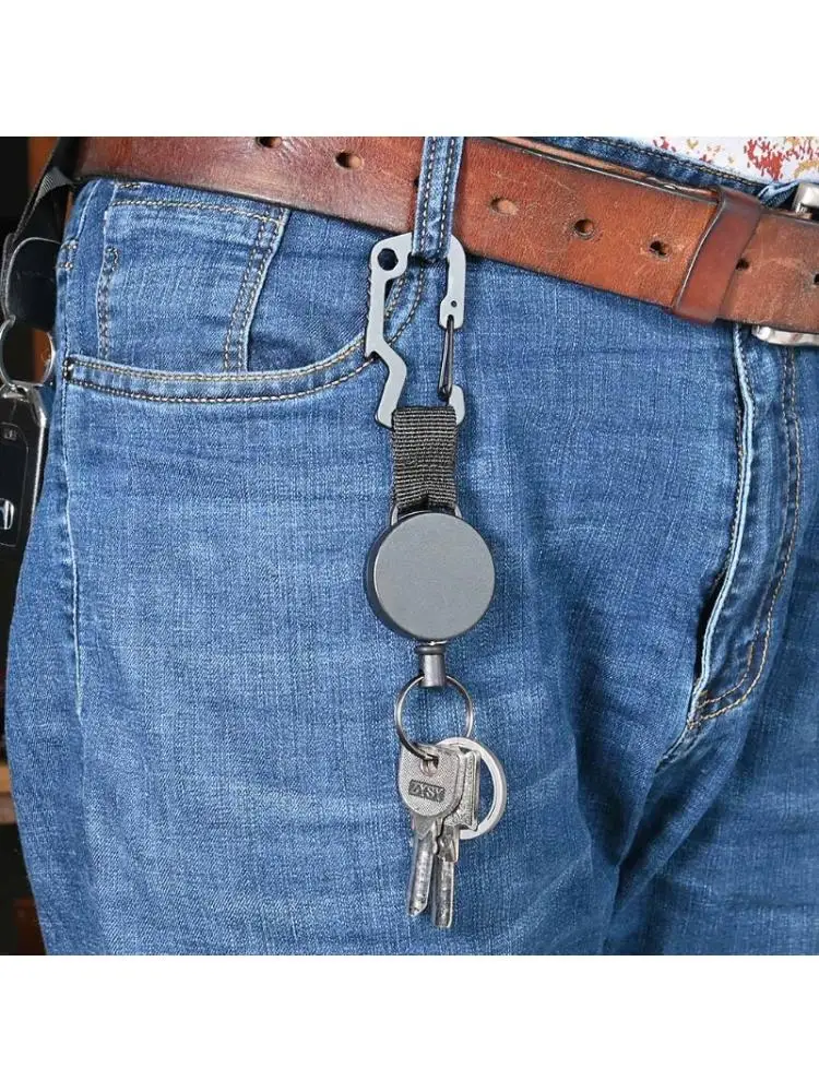 3pcs Retractable Keychain Multitool Carabiner Clip Key Ring with Steel Wire
3pcs Retractable Keychain Multitool Carabiner Clip Key Ring with Steel Wire