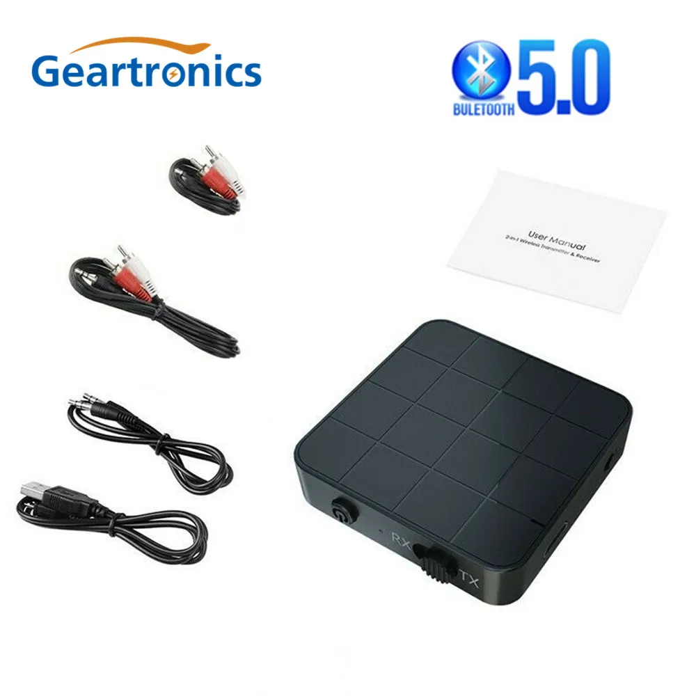 Bluetooth 5 0 4 2 аудио приемник передатчик в 1 RCA 3 мм AUX разъем USB музыка стерео