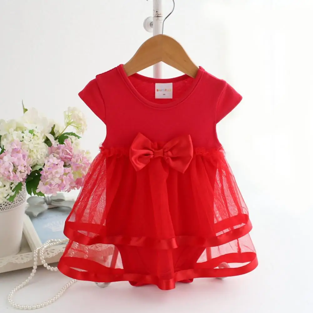 Girl Dress Lovely Net Yarn Splicing O-neck Baby One-piece Romper Mesh Dress for Party
Girl Dress Lovely Net Yarn Splicing O-neck Baby One-piece Romper Mesh Dress for Party