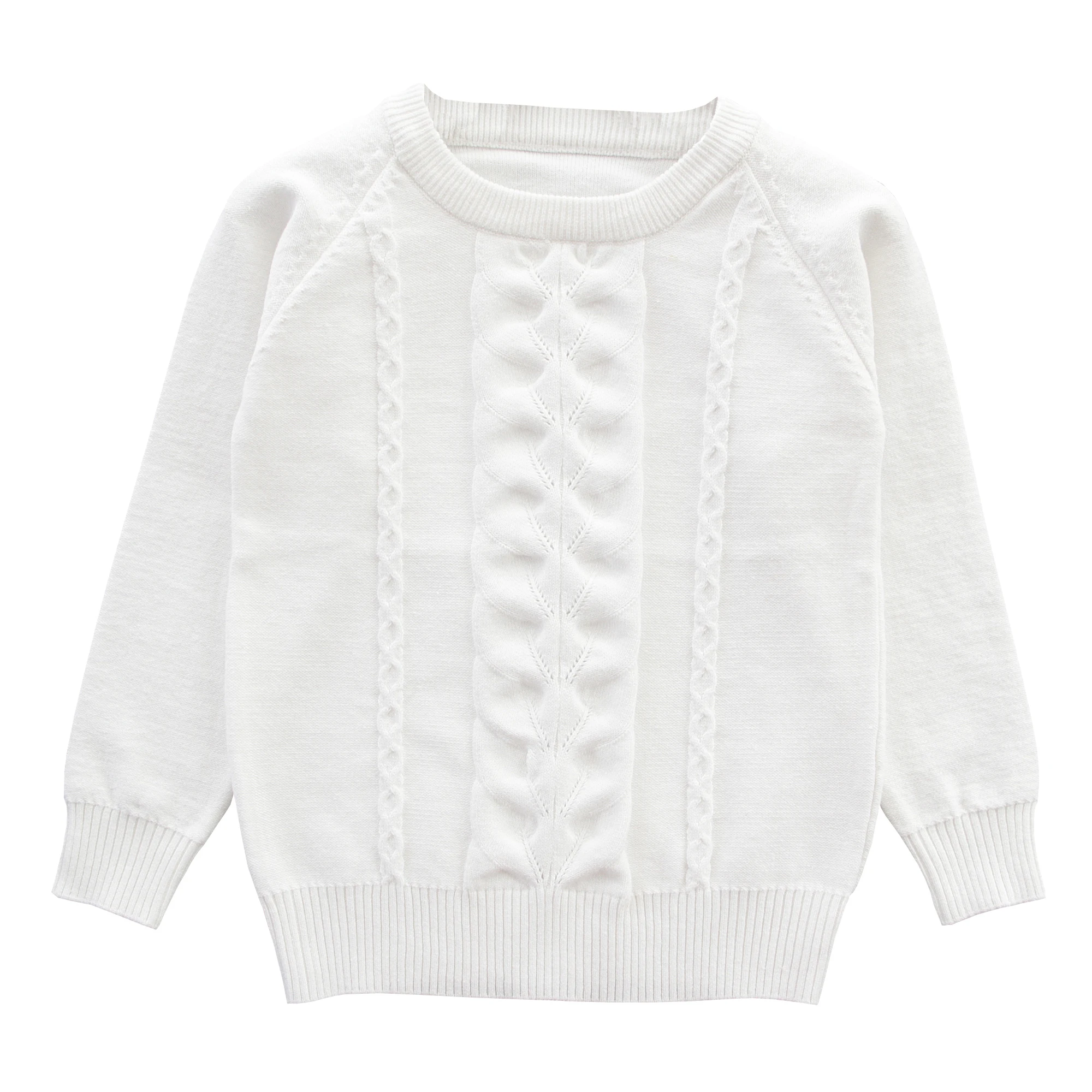Новинка 2019 свитер для девочек детская вязаная одежда на весну и осень однотонный