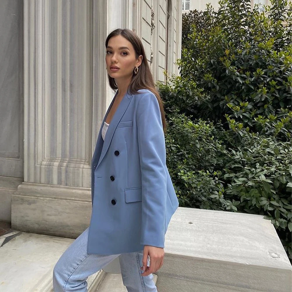 Women 2 piece set suit Double breasted Blazer and Trousers Elegant High Fashion Chic Lady Woman blazer Outfits 2021
Women 2 piece set suit Double breasted Blazer and Trousers Elegant High Fashion Chic Lady Woman blazer Outfits 2021