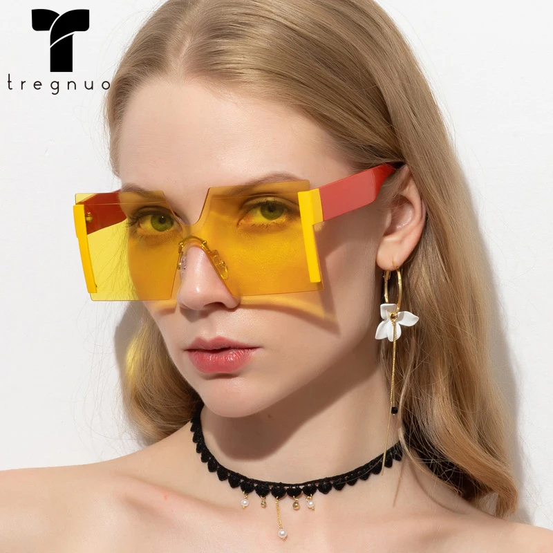 TREGNUO 2021 Woman Sunglasses Fashion Rimless Sunglasses Outdoor Sunscreen Gradient Color Unisex Square
TREGNUO 2021 Woman Sunglasses Fashion Rimless Sunglasses Outdoor Sunscreen Gradient Color Unisex Square