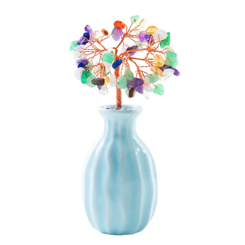 Chakra Repair Crystal Copper Coin Tree Ceramic Bottle Copper Crystal Fortune Tree-
Chakra Repair Crystal Copper Coin Tree Ceramic Bottle Copper Crystal Fortune Tree-