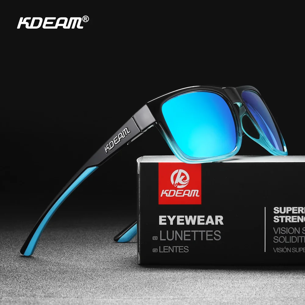 KDEAM New Polarized Men's Sunglasses Square Outdoor Photochromic Sun Glasses Women Non-Slip Nose Pad Full Accessories Included
KDEAM New Polarized Men's Sunglasses Square Outdoor Photochromic Sun Glasses Women Non-Slip Nose Pad Full Accessories Included