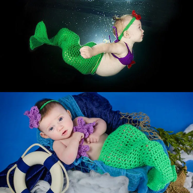 2020 Endearing Baby Blue Mermaid Children's Photography Suit Newborn Hundred Days Wool Hand Knitted Photography Clothing
2020 Endearing Baby Blue Mermaid Children's Photography Suit Newborn Hundred Days Wool Hand Knitted Photography Clothing