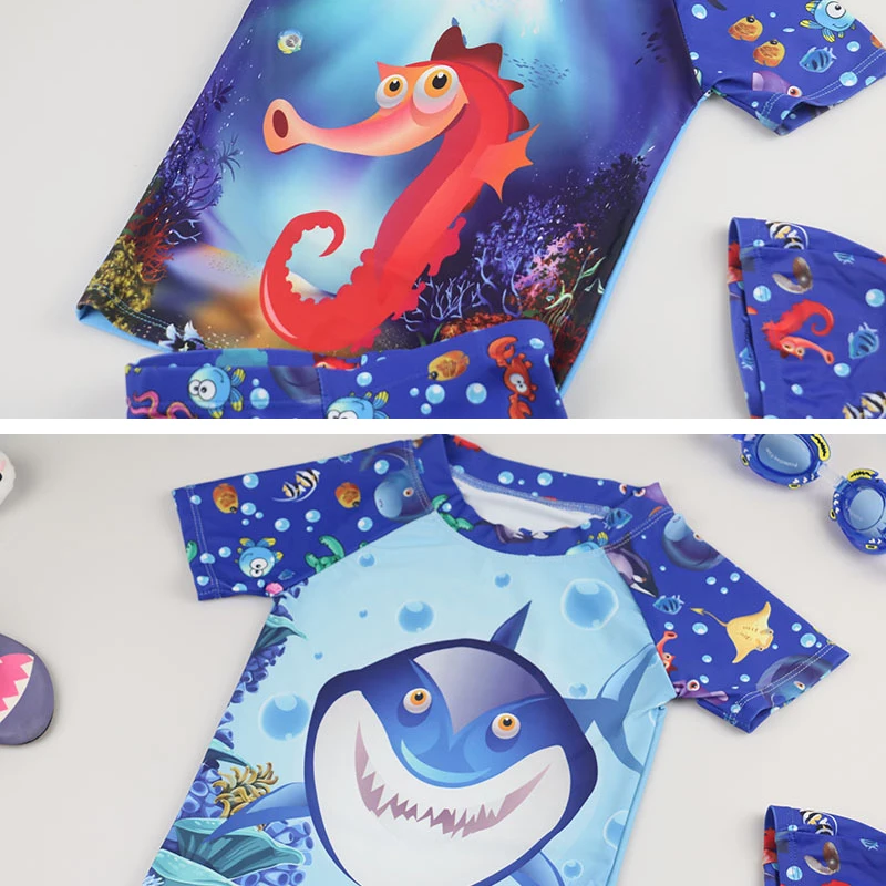 Baby Boy Swimwear Children's Two-Piece Suits Animal Cartoon Print Kid Swimsuit Shark Tiger Seahorse Giraffe UPF50+ Beachwear
Baby Boy Swimwear Children's Two-Piece Suits Animal Cartoon Print Kid Swimsuit Shark Tiger Seahorse Giraffe UPF50+ Beachwear