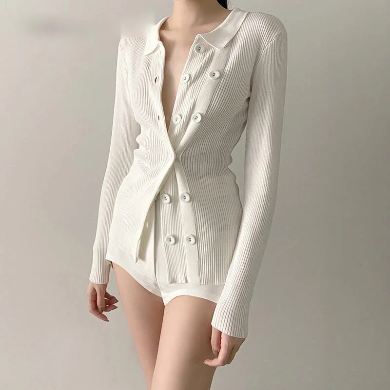 White Knitted Cardigans Female V Neck Long Sleeve One Size Slim Sweater For Women 2020 Fashion New Clothing Fall
White Knitted Cardigans Female V Neck Long Sleeve One Size Slim Sweater For Women 2020 Fashion New Clothing Fall