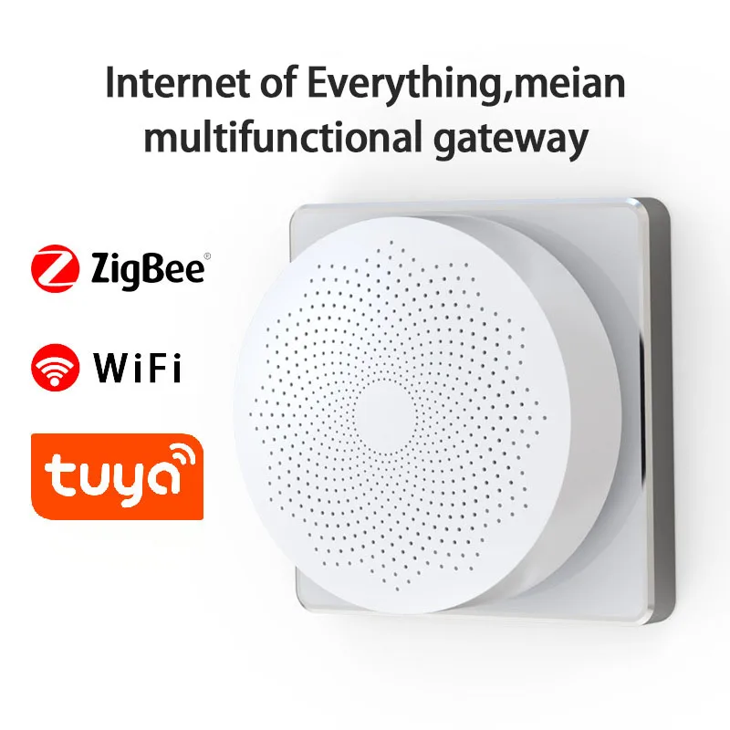 Tuya ZigBee Smart multi-mode Gateway Hub Smart Home Bridge Smart Life APP Wireless Remote Controller Work with Alexa Google Home
Tuya ZigBee Smart multi-mode Gateway Hub Smart Home Bridge Smart Life APP Wireless Remote Controller Work with Alexa Google Home