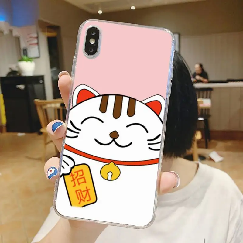 Cherry Blossom Lucky Cat Phone Case Transparent soft For iphone 5 6 7 8 11 12 s c se plus mini x xs xr pro max shell
Cherry Blossom Lucky Cat Phone Case Transparent soft For iphone 5 6 7 8 11 12 s c se plus mini x xs xr pro max shell