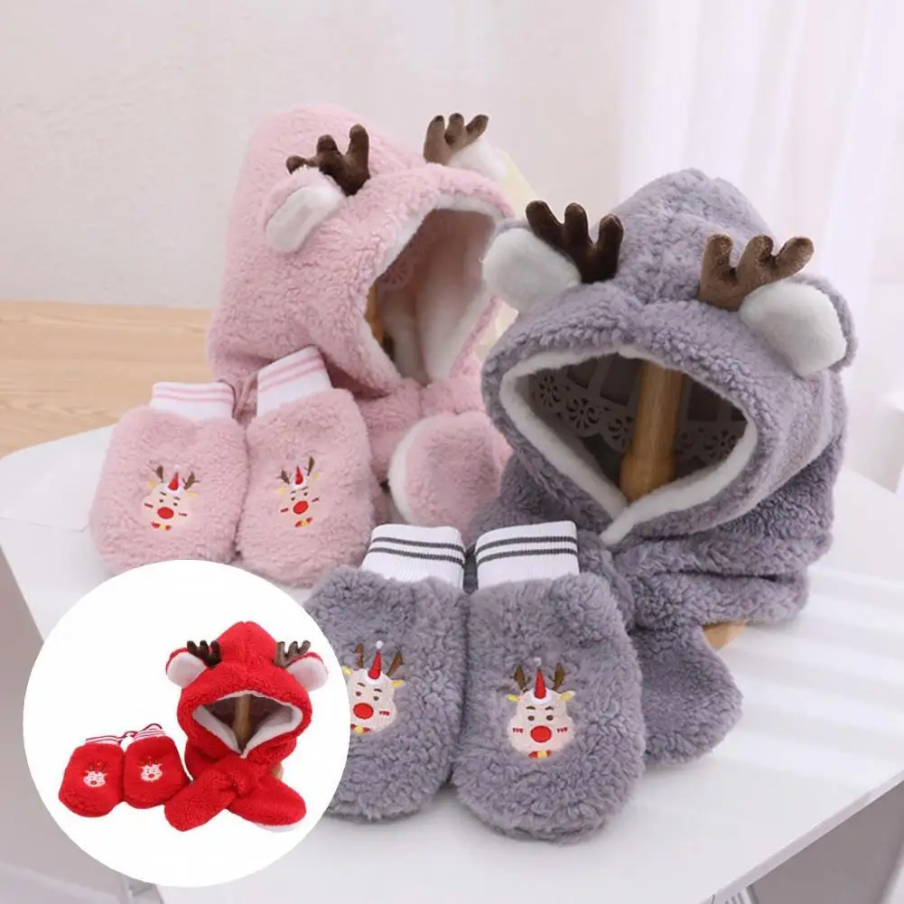 1 Set Useful Baby Cap Mitten Set Breathable Soft Fleece Lining Merry Christmas Children Hat Scarf Mitten Set
1 Set Useful Baby Cap Mitten Set Breathable Soft Fleece Lining Merry Christmas Children Hat Scarf Mitten Set