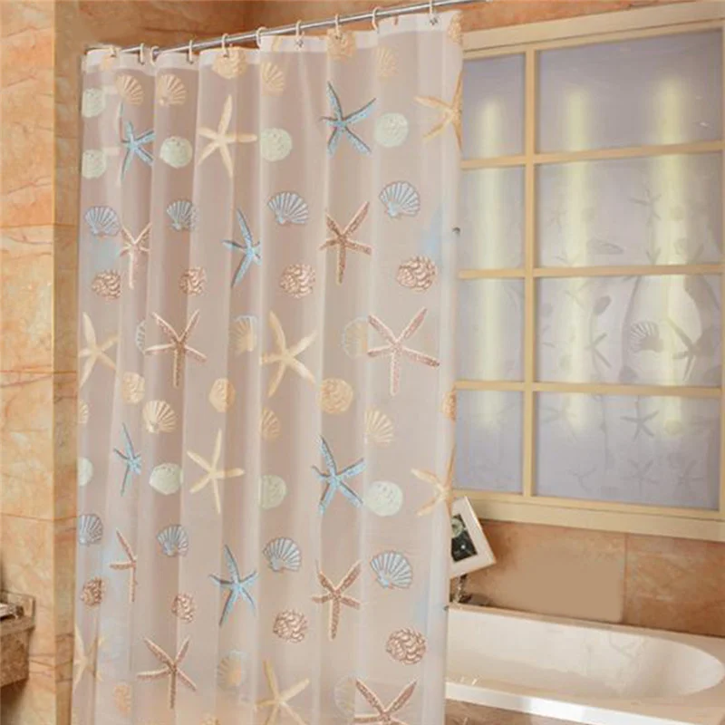 Modern Shower Curtain Starfish Partition Fresh Seaside Style Waterproof Mildew PEVA Curtain For Bathroom Shower Room
Modern Shower Curtain Starfish Partition Fresh Seaside Style Waterproof Mildew PEVA Curtain For Bathroom Shower Room