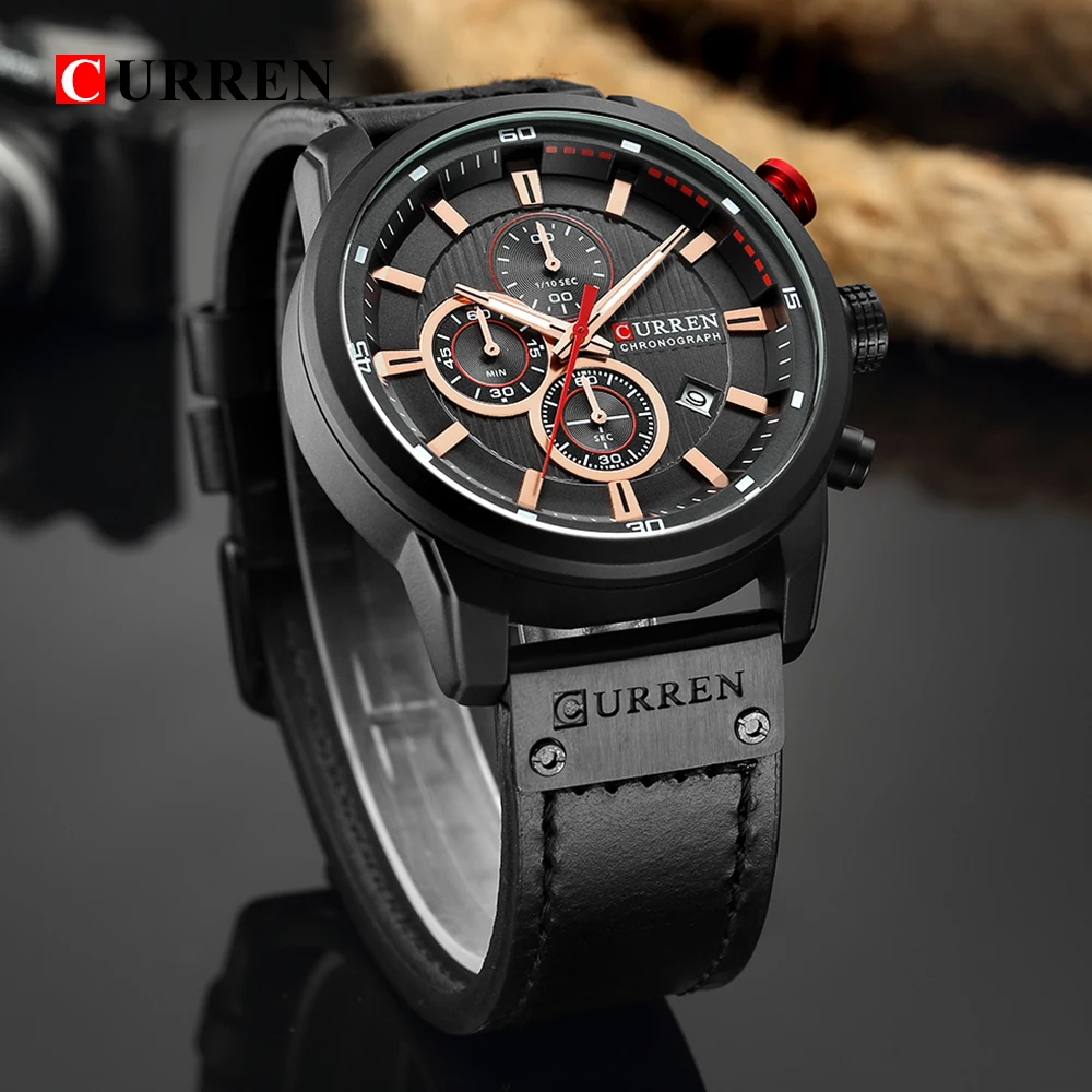 CURREN 8291 Luxury Brand Men Analog Digital Leather Sports Watches Men's Army Military Watch Man Quartz Clock Relogio Masculino
CURREN 8291 Luxury Brand Men Analog Digital Leather Sports Watches Men's Army Military Watch Man Quartz Clock Relogio Masculino