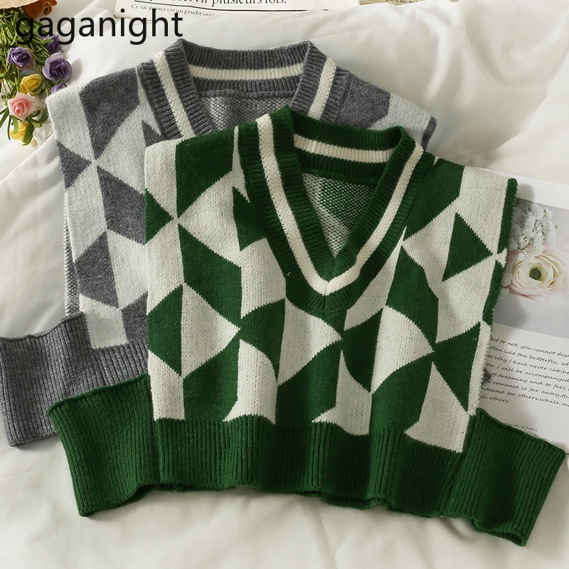 Женская осенне-зимняя жилетка Gaganight, повседневные свободные майки с V-образным вырезом и геометрическим рисунком, шикарные корейские майки, ...
Женская осенне-зимняя жилетка Gaganight, повседневные свободные майки с V-образным вырезом и геометрическим рисунком, шикарные корейские майки, ...