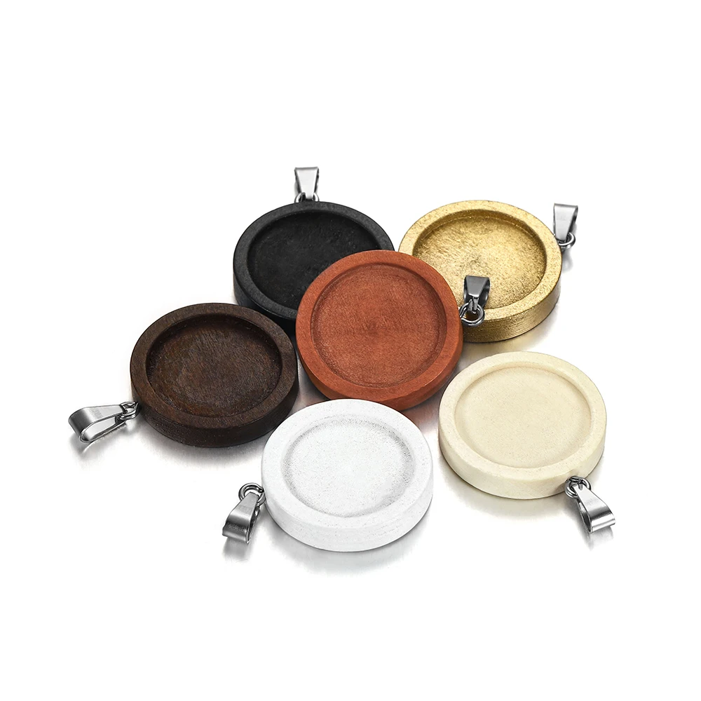 10pcs/lot 25-35mm Stainless Steel Wood Cabochon Base Blank Pendant Trays Bezel Hook Charms For DIY Jewelry Making Accessories
10pcs/lot 25-35mm Stainless Steel Wood Cabochon Base Blank Pendant Trays Bezel Hook Charms For DIY Jewelry Making Accessories