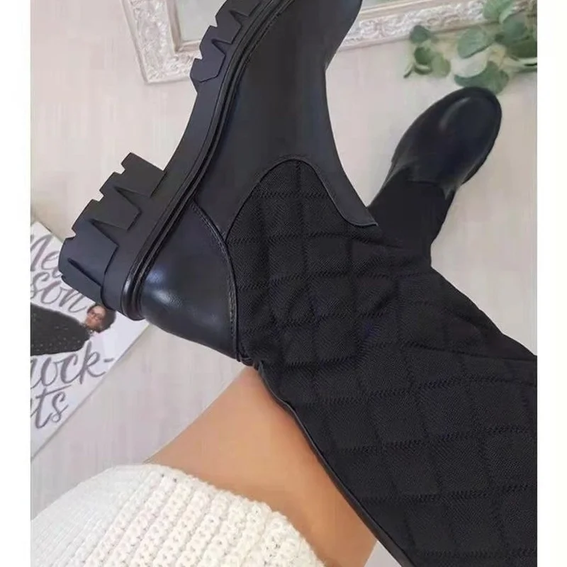 Autumn New Women's Winter Boots Fashion Black Leather Thick-soled Gothic Boots Punk Fighting Ankle Boots Fashion Casual Boots
Autumn New Women's Winter Boots Fashion Black Leather Thick-soled Gothic Boots Punk Fighting Ankle Boots Fashion Casual Boots