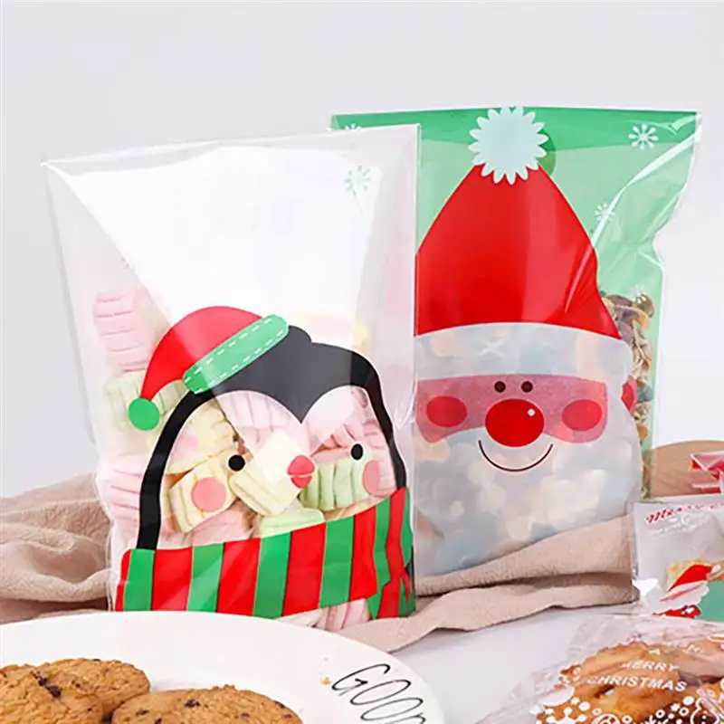 100pcs Merry Christmas Gift Bags Santa Claus Xmas Tree Packing Bags Happy New Year 2019 Christmas Candy Bags Navidad 2020 
100pcs Merry Christmas Gift Bags Santa Claus Xmas Tree Packing Bags Happy New Year 2019 Christmas Candy Bags Navidad 2020