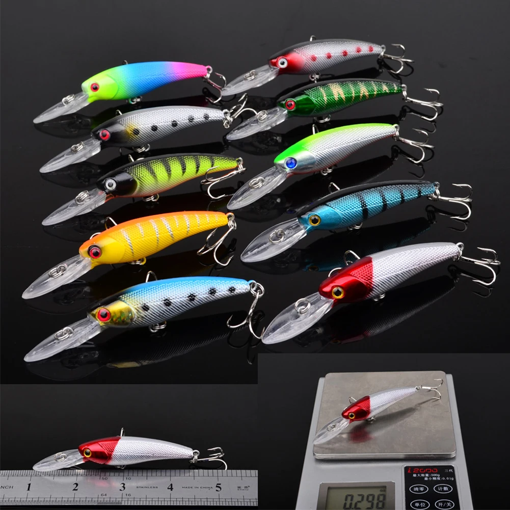 20pcs Fishing Lure Set Hard Bait Minnow Floating Artificial Fishing Lures Kit with Hook for Saltwater Freshwater Fishing TOOLS
20pcs Fishing Lure Set Hard Bait Minnow Floating Artificial Fishing Lures Kit with Hook for Saltwater Freshwater Fishing TOOLS