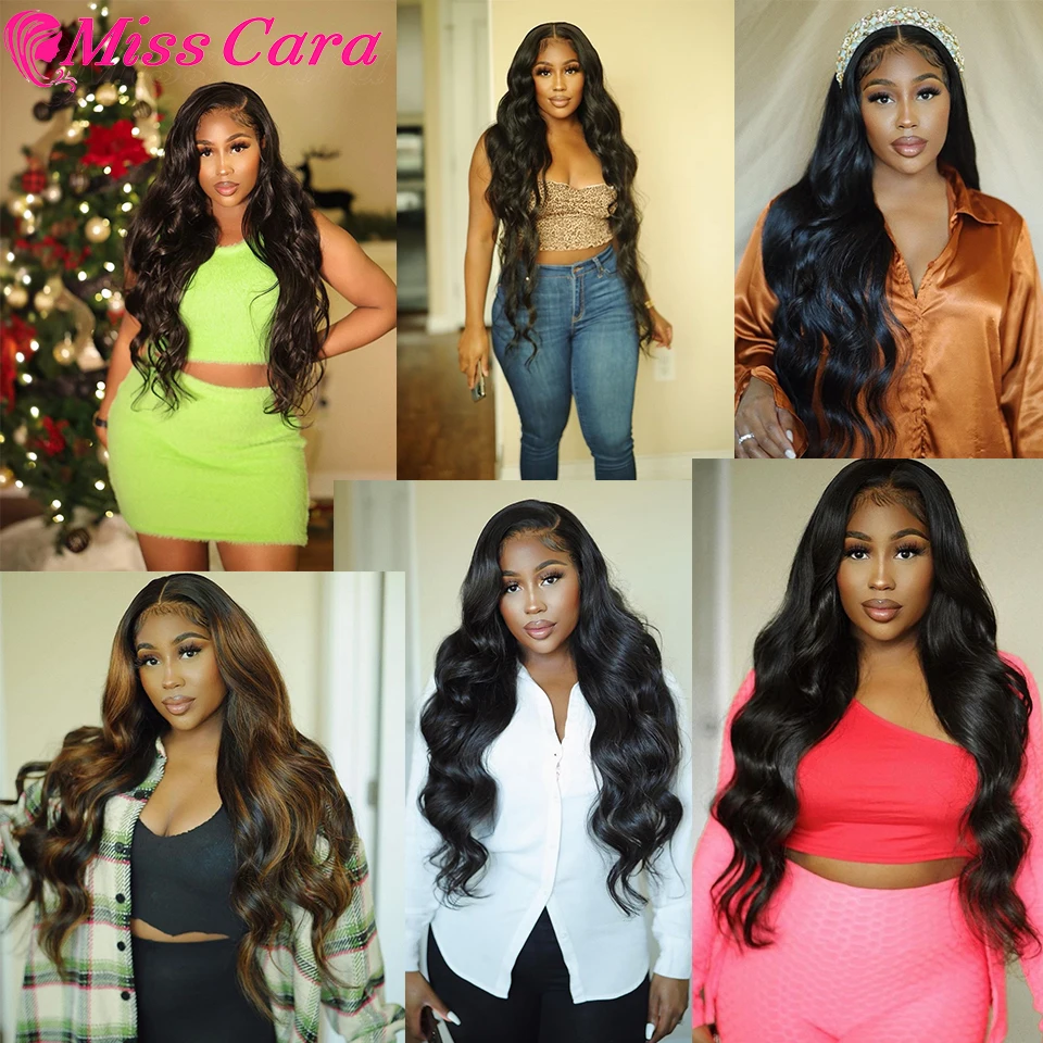 

Misscara Body Wave 3/4 Bundles With Closure Malaysia Human Hair Bundles With Closure 5X5 Lace Closure Remy Human Hair Extension