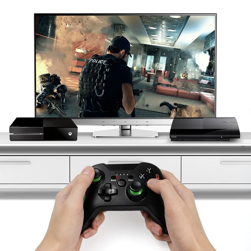 Xbox one wireless controller 2.4G wireless controller PS3 PC Android mobile green bar game controller
Xbox one wireless controller 2.4G wireless controller PS3 PC Android mobile green bar game controller
