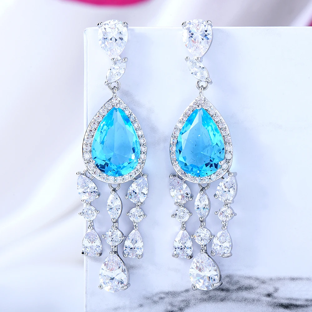 Kellybola 2022 Spring New Trendy Fashion Tassel Water Drop Zirconia Earrings Women's Party Daily Anniversary Indian Jewelry
Kellybola 2022 Spring New Trendy Fashion Tassel Water Drop Zirconia Earrings Women's Party Daily Anniversary Indian Jewelry