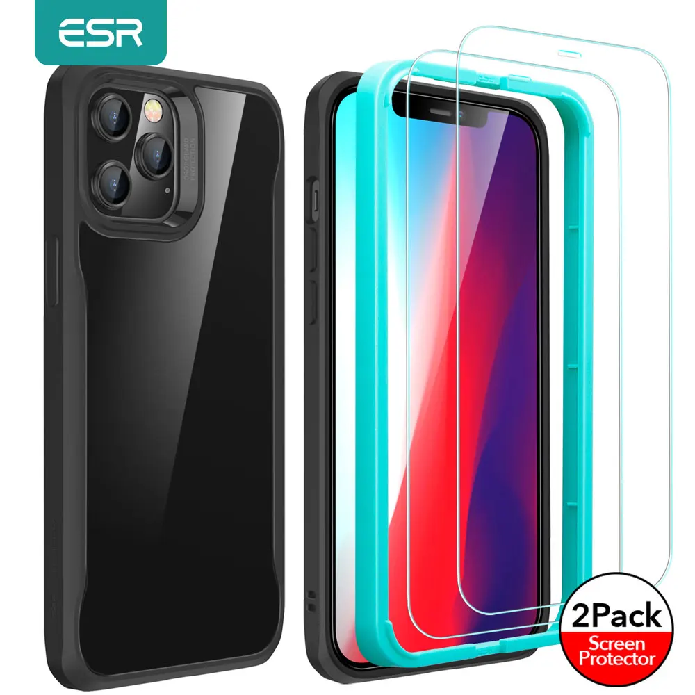 ESR for iPhone 12 Case Glass Shockproof Back Cover for iPhone 12 mini 12Pro Max Case with 2pcs Tempered Glass Screen Protector
ESR for iPhone 12 Case Glass Shockproof Back Cover for iPhone 12 mini 12Pro Max Case with 2pcs Tempered Glass Screen Protector