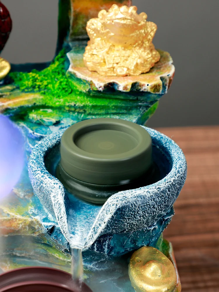 Alpine Artificial Mountain and Fountain Feng Shui Wheel Opening Gift Amass Fortunes Flowing Water Making Money Decoration
Alpine Artificial Mountain and Fountain Feng Shui Wheel Opening Gift Amass Fortunes Flowing Water Making Money Decoration