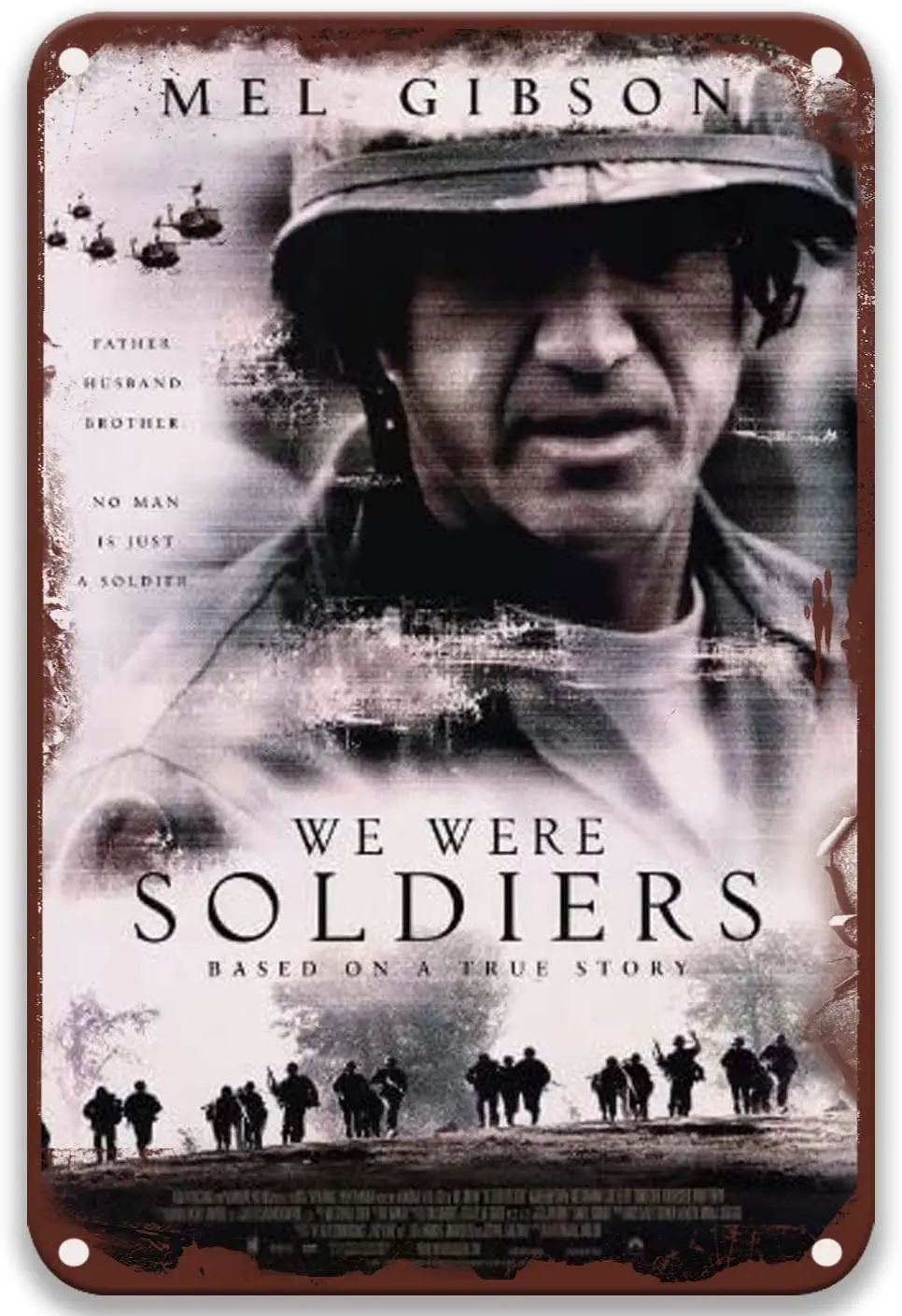 

sfasf StyleWe were Soldiers Tin Signs Vintage Movies Poster Art Group for Wall Art Party Kitchen Decor Bathroom 8x12 Inches