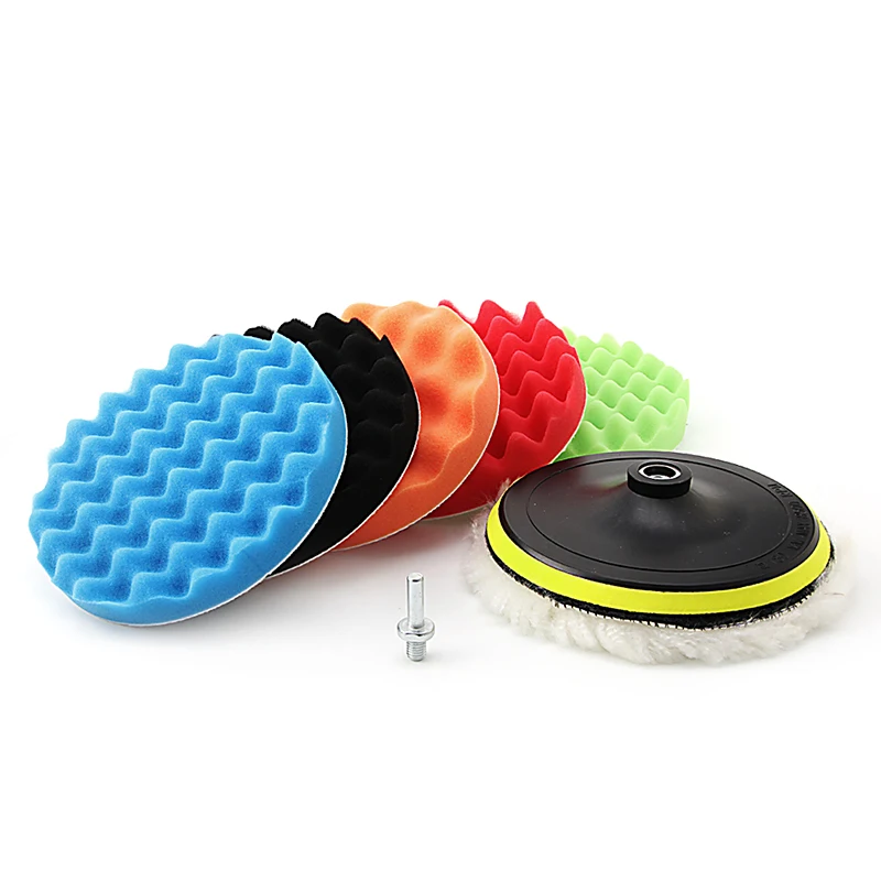 2021 New 7Pc 3/4/5/6/7'' Car Polisher Polishing Waxing Buffing Woolen&Sponge Pads Kit
2021 New 7Pc 3/4/5/6/7'' Car Polisher Polishing Waxing Buffing Woolen&Sponge Pads Kit